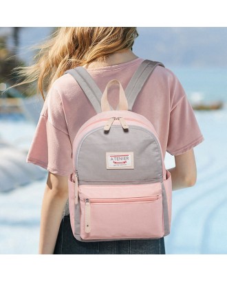 Women Multi-Color Fashion Waterproof Large Capacity Backpack