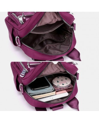 Women Large Capacity Multifunctional Waterproof Multi-Layer Shoulder Bag Backpack