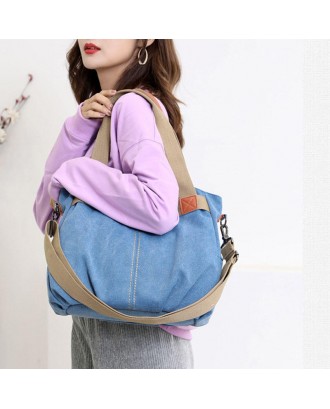 Women Large Capacity Canvas Handbag Shoulder Bag Crossbody Bags