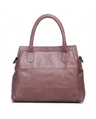 Vintage Women Handbag Soft Crossbody Bag Triple Compartments Shoulder Bags