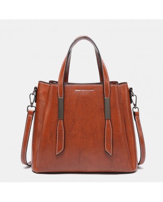 Women Casual Faxu Leather Handbag Shoulder Bag